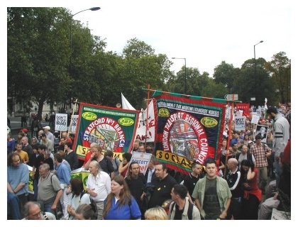 One of the Trade Union Contingents nearing Hyde Park