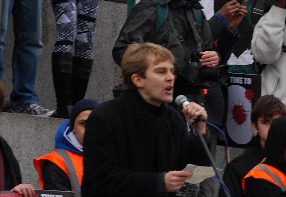 Seamus Milne Guardian Commentator Speaking at the Rally