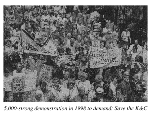 5,000 strong demonstration in 1998