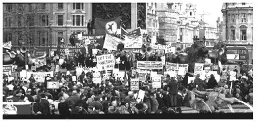 View of the April 17 demonstration