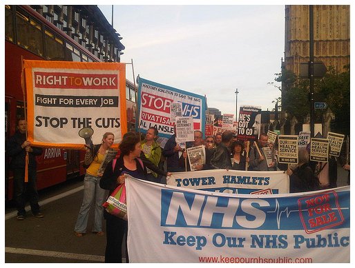 London NHS protest